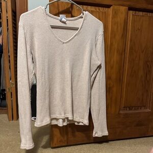 Old Navy Women's V-Neck Sweater in Cream